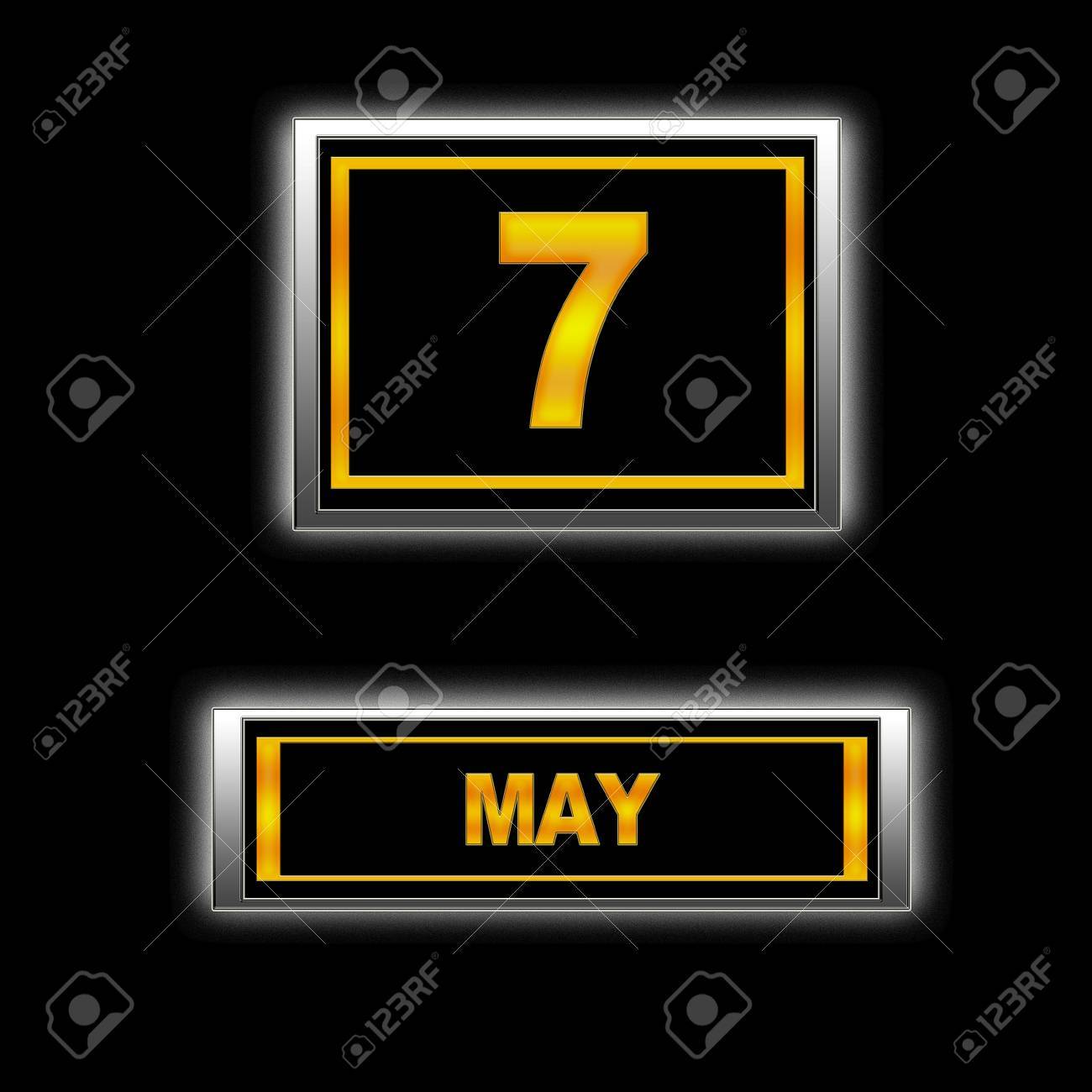 Ilustracion Con Calendario 7 De Mayo Fotos Retratos Imagenes Y Fotografia De Archivo Libres De Derecho Image 13240852