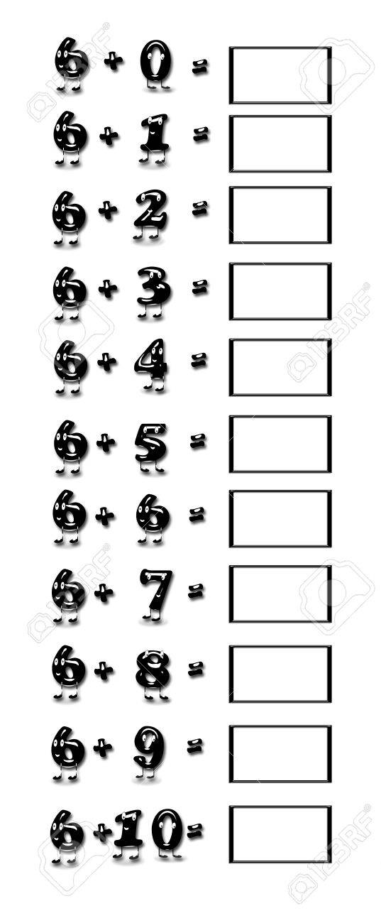 さらに 表 6 のイラスト の写真素材 画像素材 Image