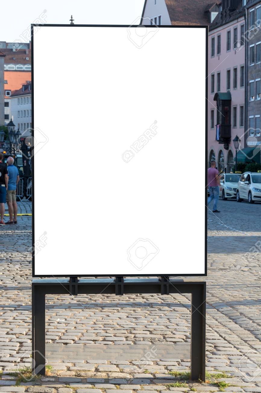 blank ad space sign