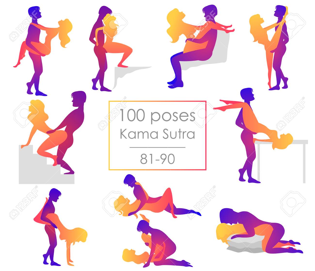 Set ten Kama Sutra positions. Man and woman on white background poses illustration. Hundred poses - 107693361 Set ten Kama Sutra positions. Man and woman on white background poses illustration. Hundred poses - 107693361