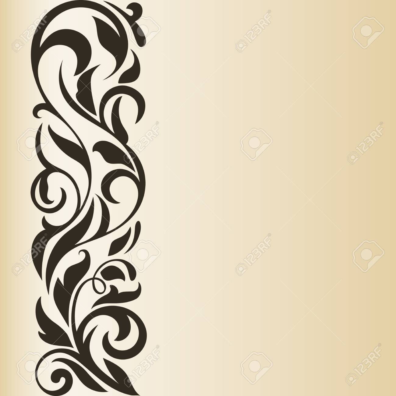 Vintage Grenze Abstrakter Entwurf Floral Grenze Schone Blumen Design Lizenzfrei Nutzbare Vektorgrafiken Clip Arts Illustrationen Image 57109645