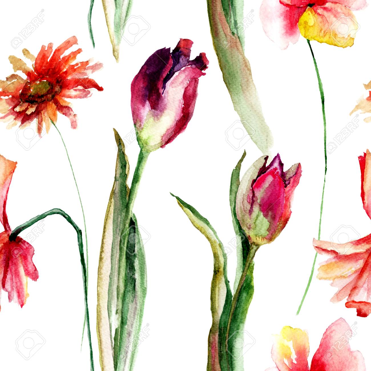 seamless floral wallpapers with