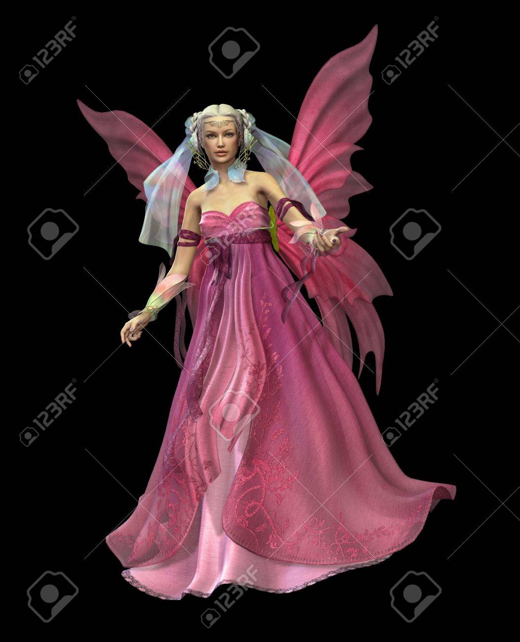Un Hada Mágica Con Un Fotos, Retratos, Imágenes Y Fotografía De Libres De Derecho. Image 15529130.
