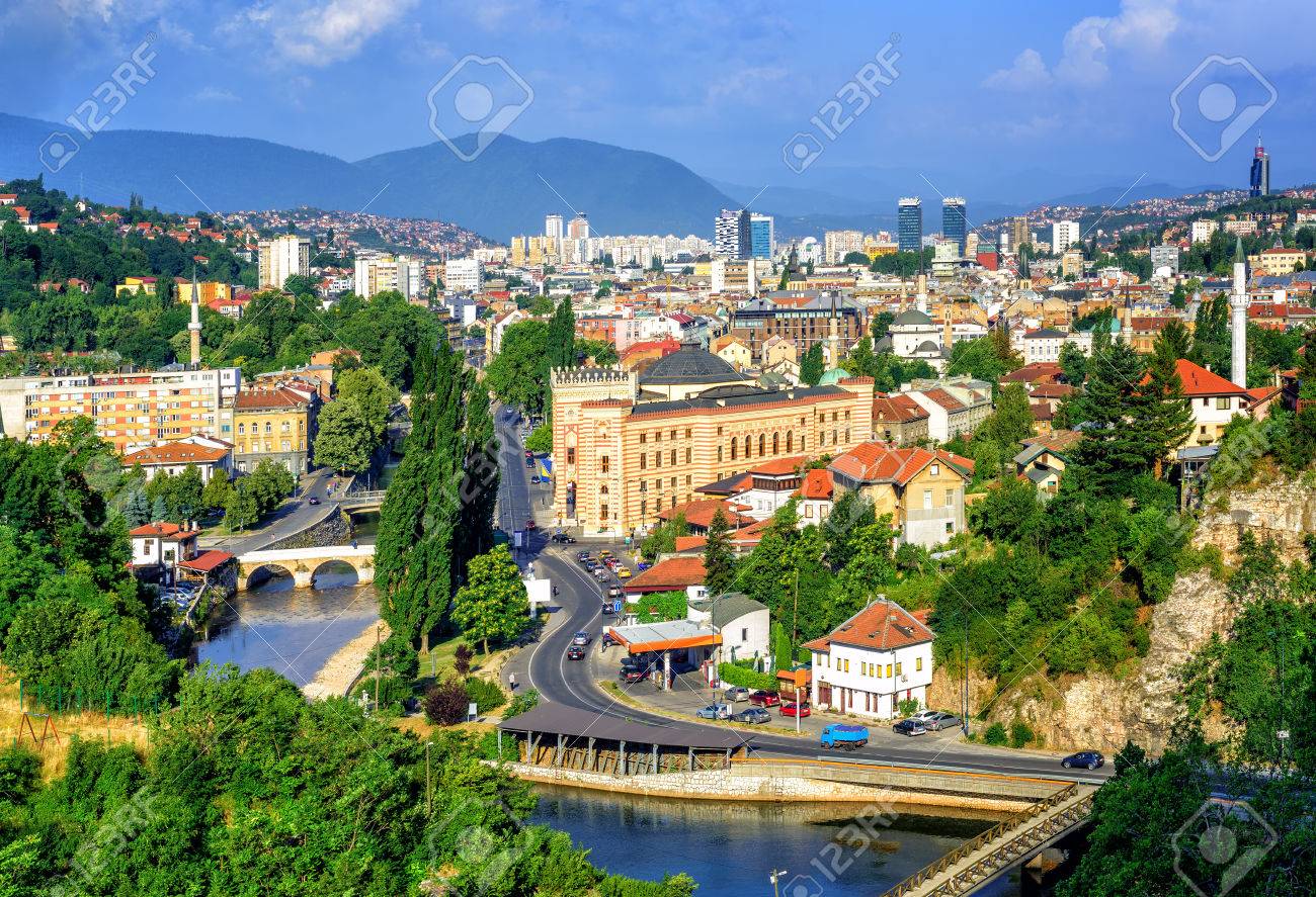 The capital of Bosnia - Sarajevo The capital of Bosnia - Sarajevo