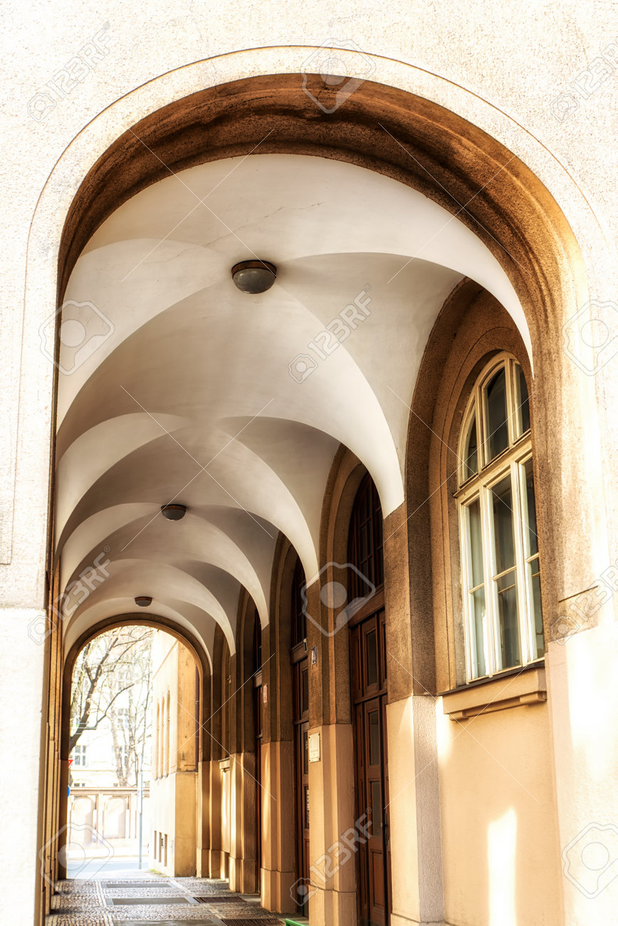 Prague Czech Republic April 04 Vault Of Old House In Prague