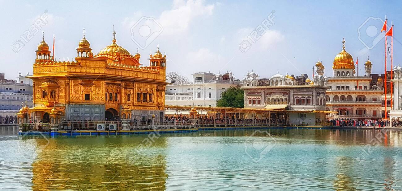The Harmandir Sahib, Also Known As Darbar Sahib Golden Temple Is A Gurdwara Located In The City Of Amritsar, Punjab, India. It Is The Preeminent Pilgrimage Site Of Sikhism Stock Photo, Picture The Harmandir Sahib, Also Known As Darbar Sahib Golden Temple Is A Gurdwara Located In The City Of Amritsar, Punjab, India. It Is The Preeminent Pilgrimage Site Of Sikhism Stock Photo, Picture