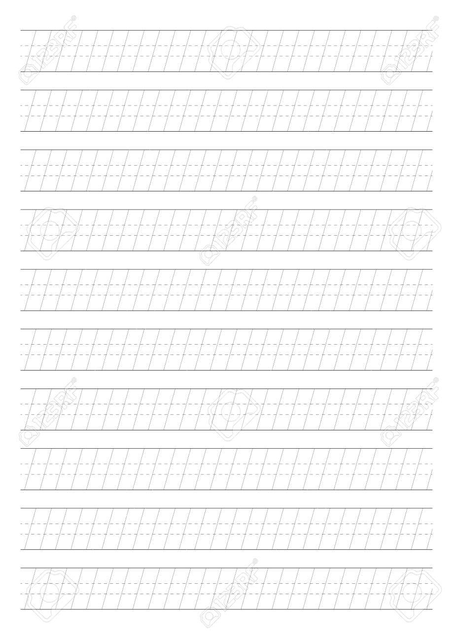 Calligraphy Drill Calligraphy Paper Printable Calligraphy Guide Paper Royalty Free Cliparts Vectors And Stock Illustration Image 139996259