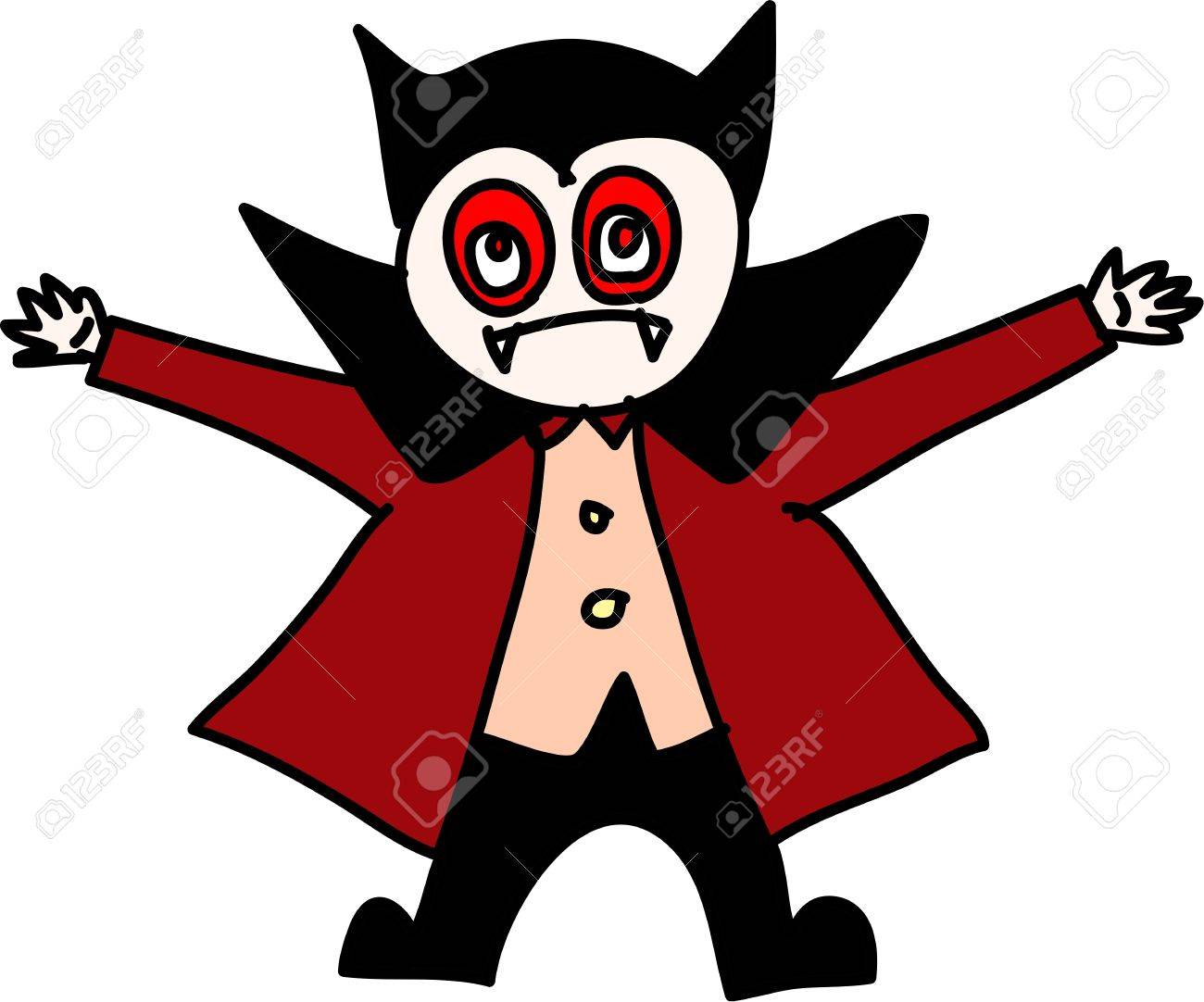 halloween cartoon charactor hand draw vector royalty free cliparts