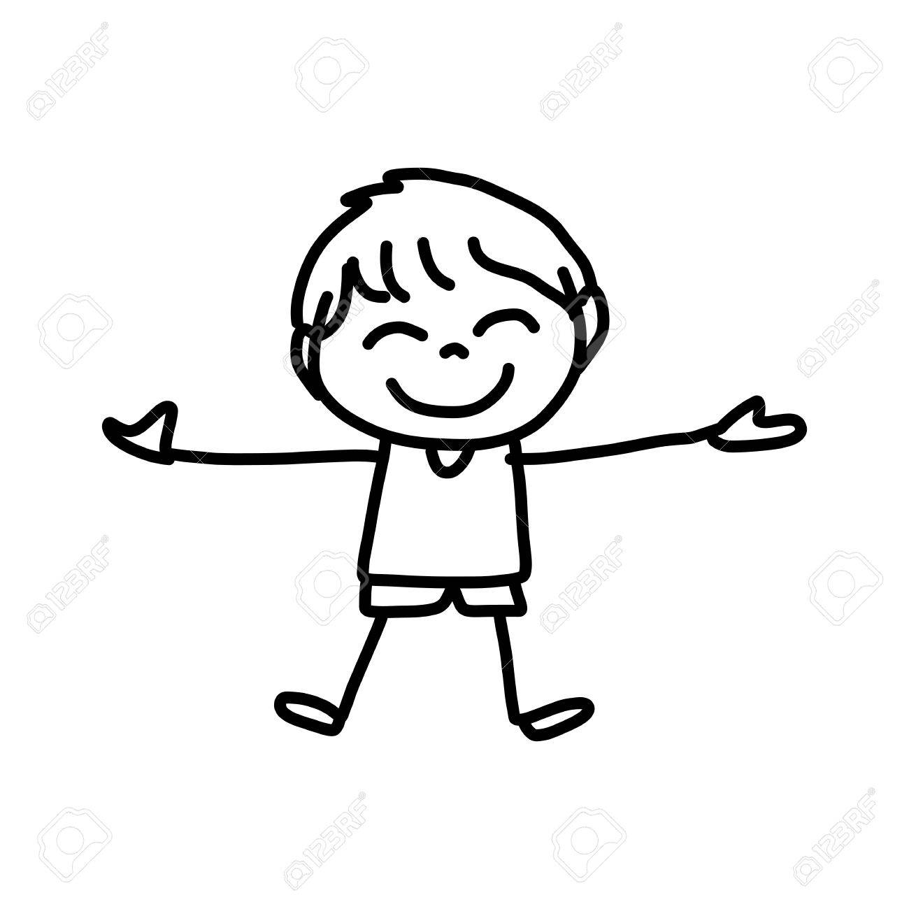 Concepto De Dibujos Animados Dibujo De La Mano Niño Feliz Jugando Ilustraciones Svg, Vectoriales, Clip Art Vectorizado Libre De Derechos. Image 28848781. Concepto De Dibujos Animados Dibujo De La Mano Niño Feliz Jugando Ilustraciones Svg, Vectoriales, Clip Art Vectorizado Libre De Derechos. Image 28848781.