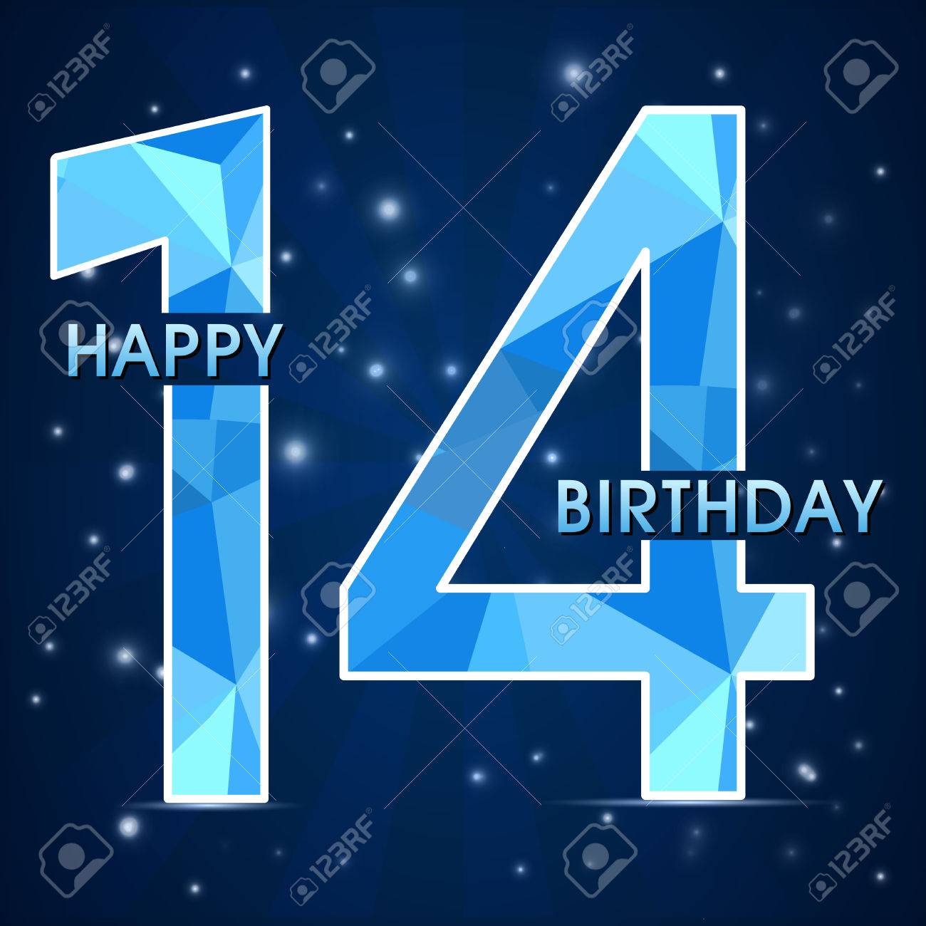 14 Jaar Verjaardag Label, 14-Jarig Bestaan Decoratieve Polygoon Embleem - Vector Illustratie Royalty Vrije Svg, Cliparts, Vectoren, En Stock Illustratie. Image 37883374.