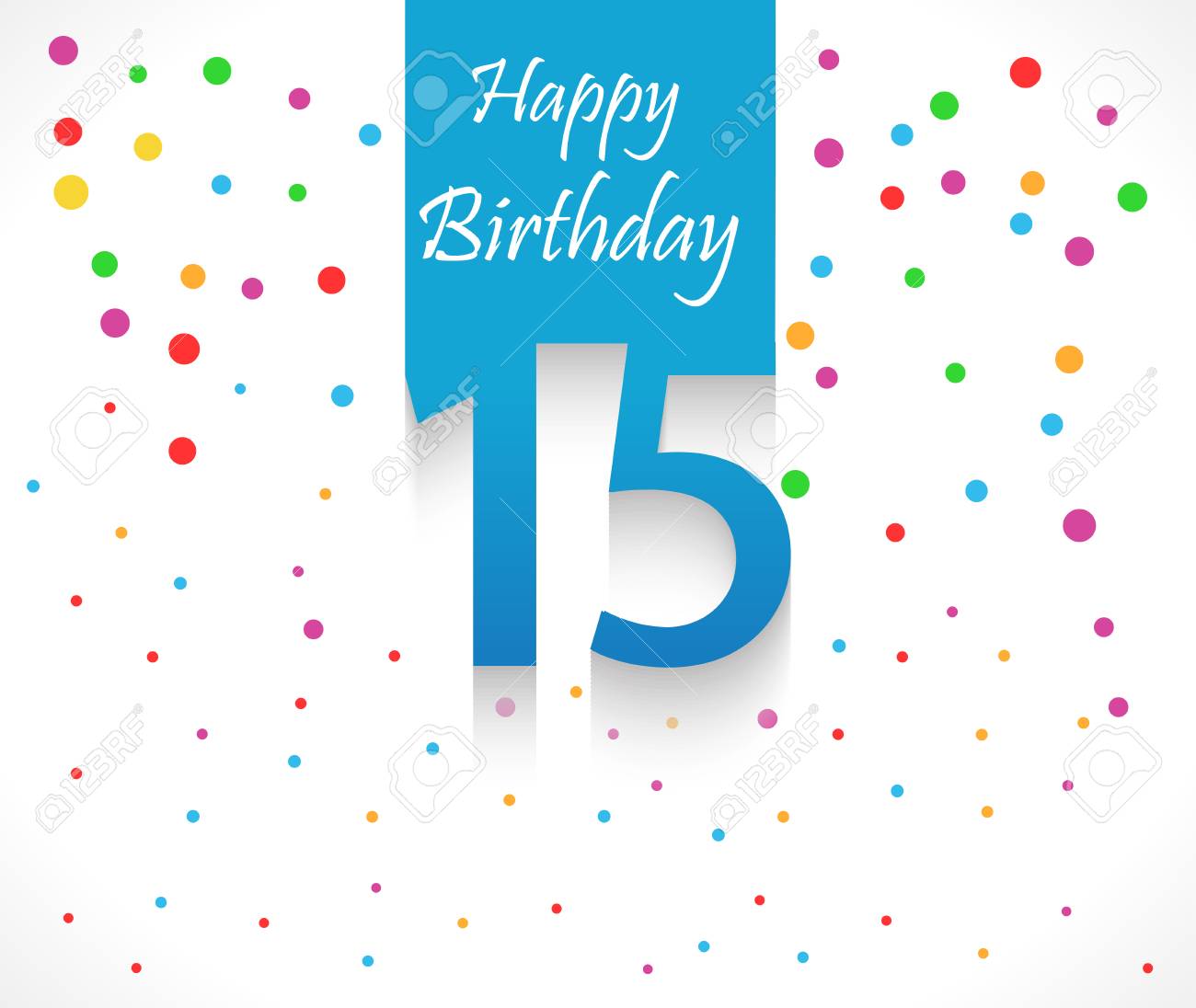 Fond De Joyeux Anniversaire De 15 Ans Ou Carte Avec Des Confettis Colores A Pois Clip Art Libres De Droits Vecteurs Et Illustration Image Fond De Joyeux Anniversaire De 15 Ans Ou Carte Avec Des Confettis Colores A Pois Clip Art Libres De Droits Vecteurs Et Illustration Image