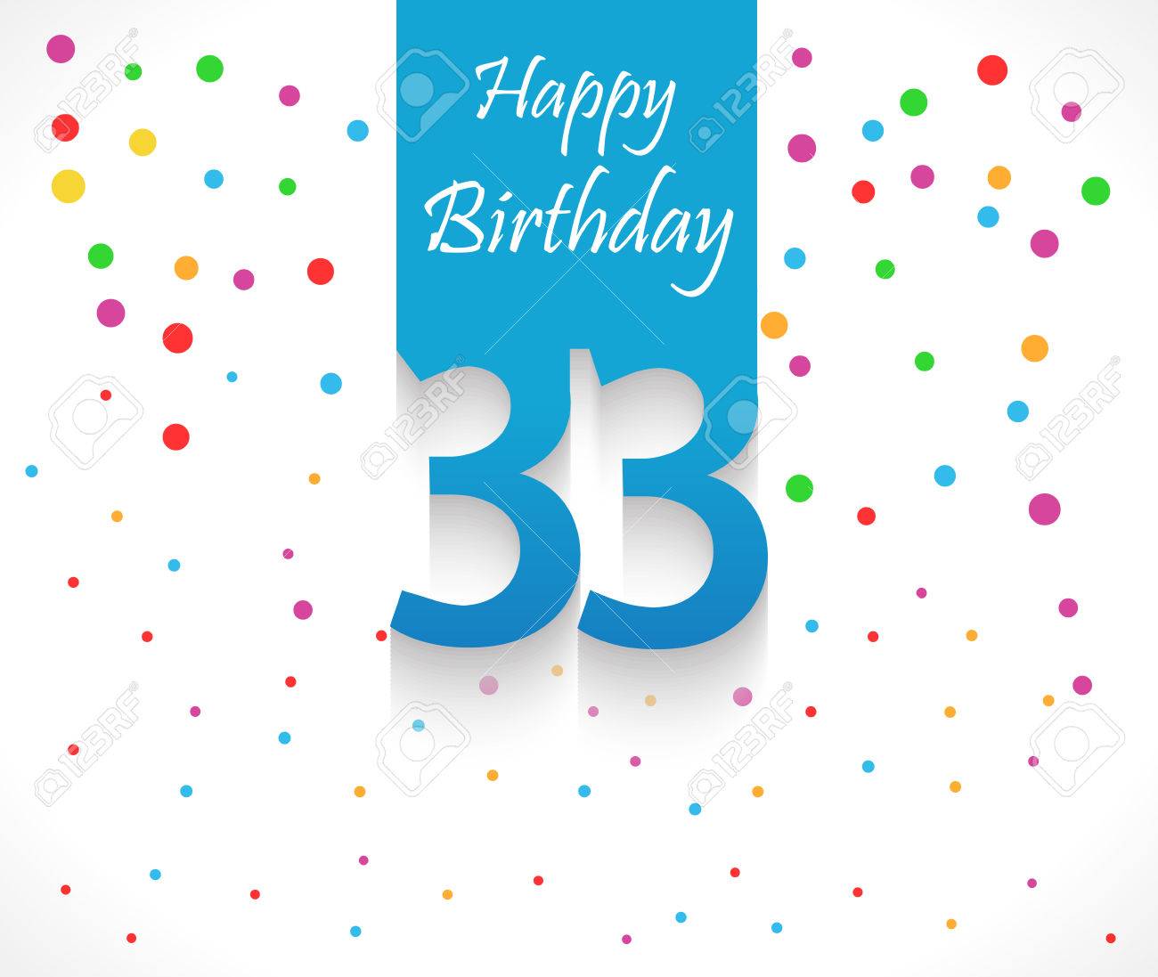 Fond De Joyeux Anniversaire De 33 Ans Ou Carte Avec Des Confettis Colores Avec Des Pois Vector Eps10 Clip Art Libres De Droits Vecteurs Et Illustration Image Fond De Joyeux Anniversaire De 33 Ans Ou Carte Avec Des Confettis Colores Avec Des Pois Vector Eps10 Clip Art Libres De Droits Vecteurs Et Illustration Image