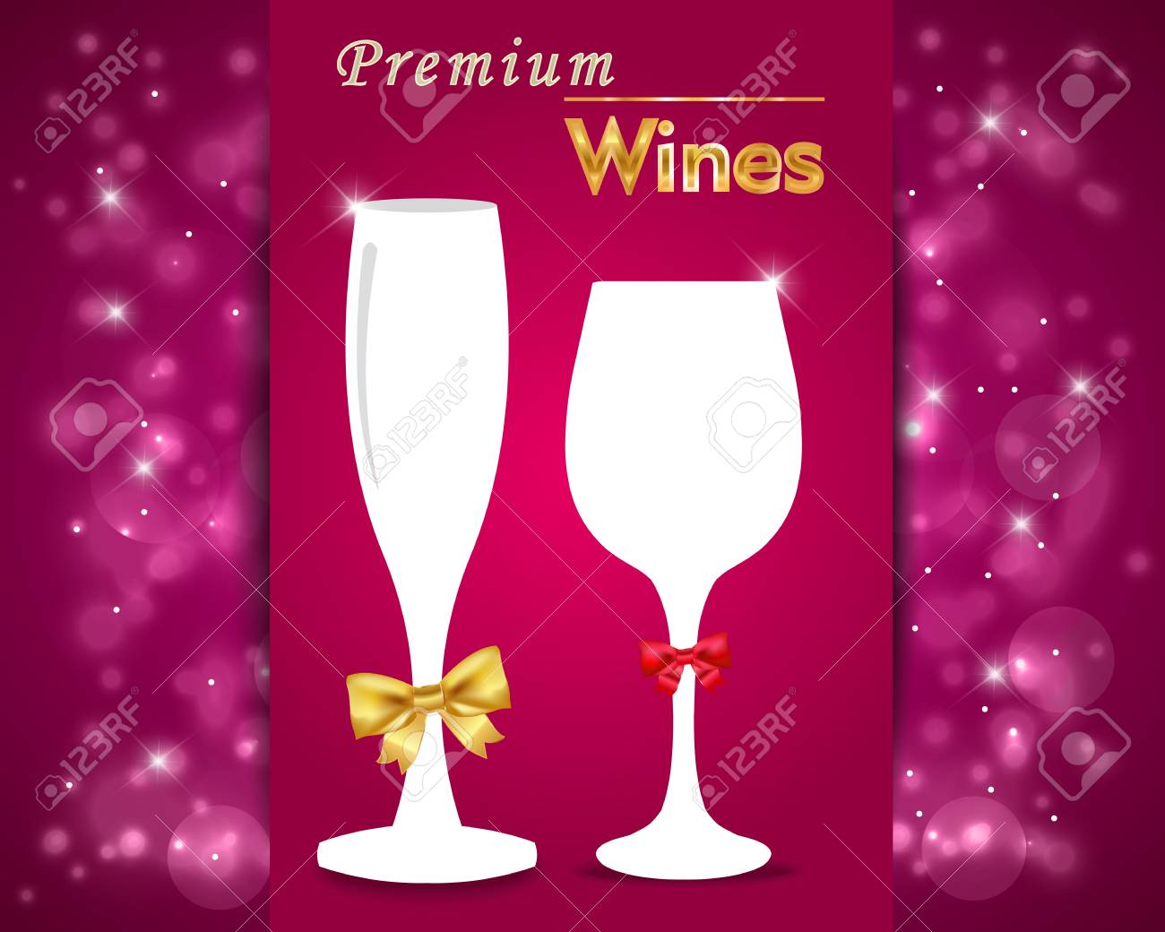 gourmet mocktails and drinks party goblet graphic party invitation