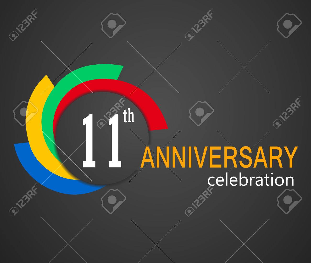 11th anniversary celebration background 11 years anniversary