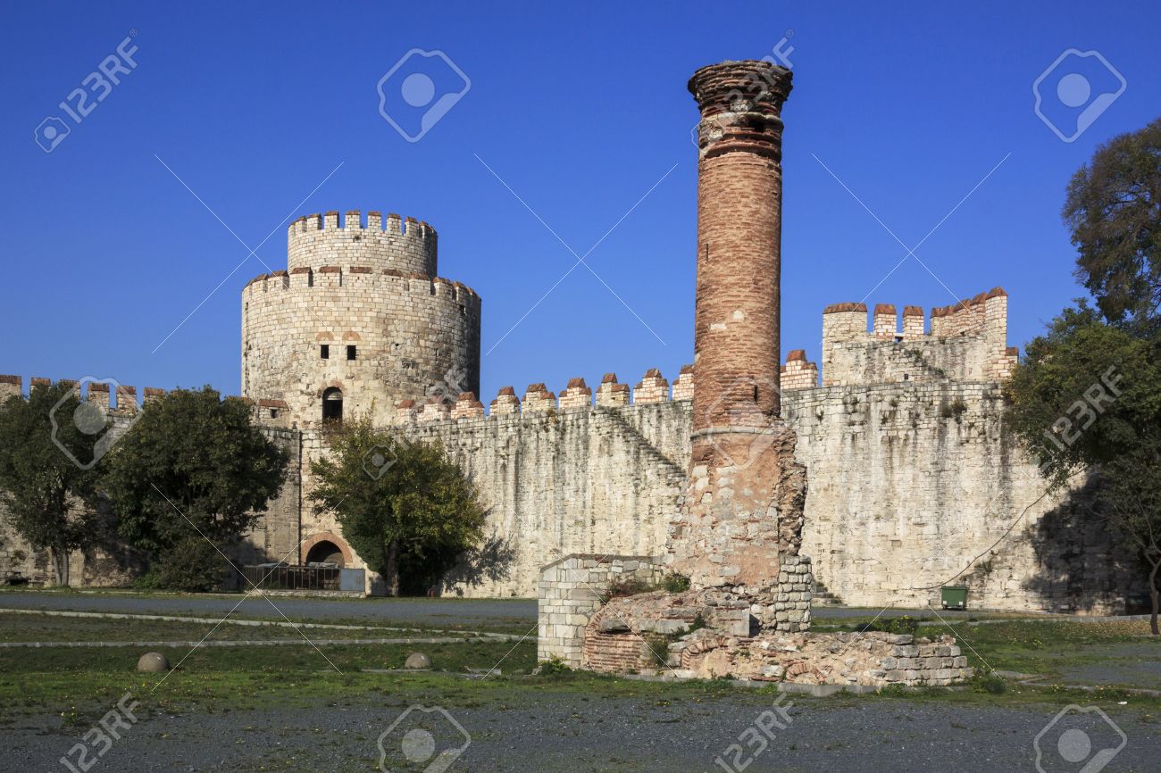 Yedikule Fortress Is A Section Walls Of Constantinople It Was Stock Photo Picture And Royalty Free Image Image 35312260