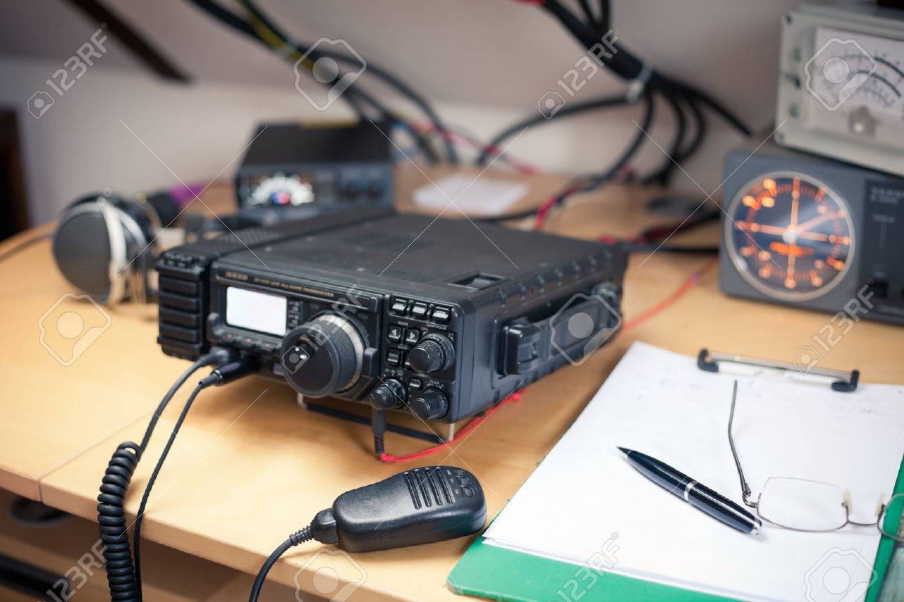 Amateur Radio Station Closeup Of An A
