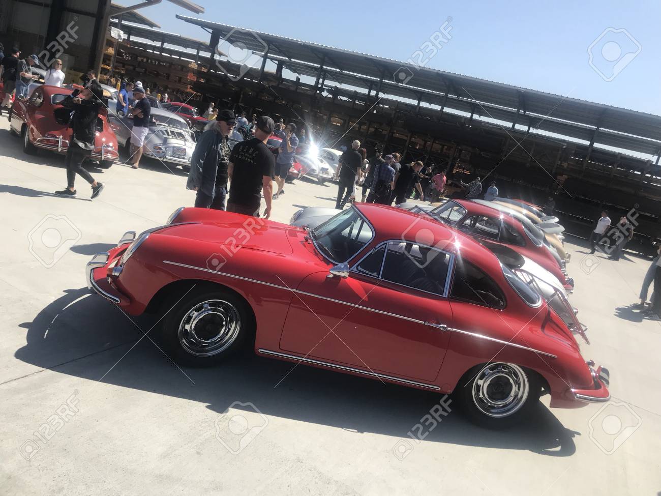 Los Angeles Ca April 22 2018 Porsche Classic Cars At Air Cooled Stock Photo Picture And Royalty Free Image Image 100091646