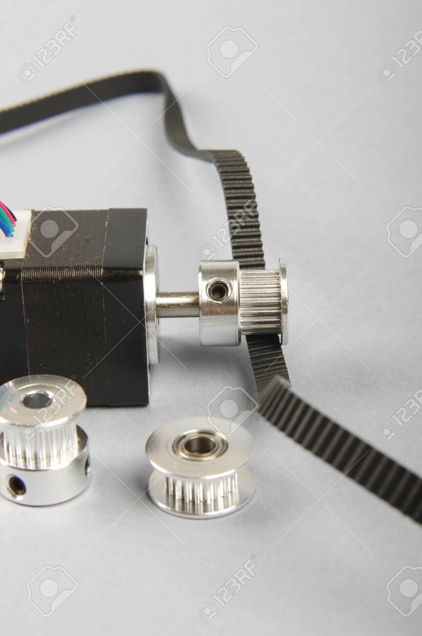 pulley stepper motor