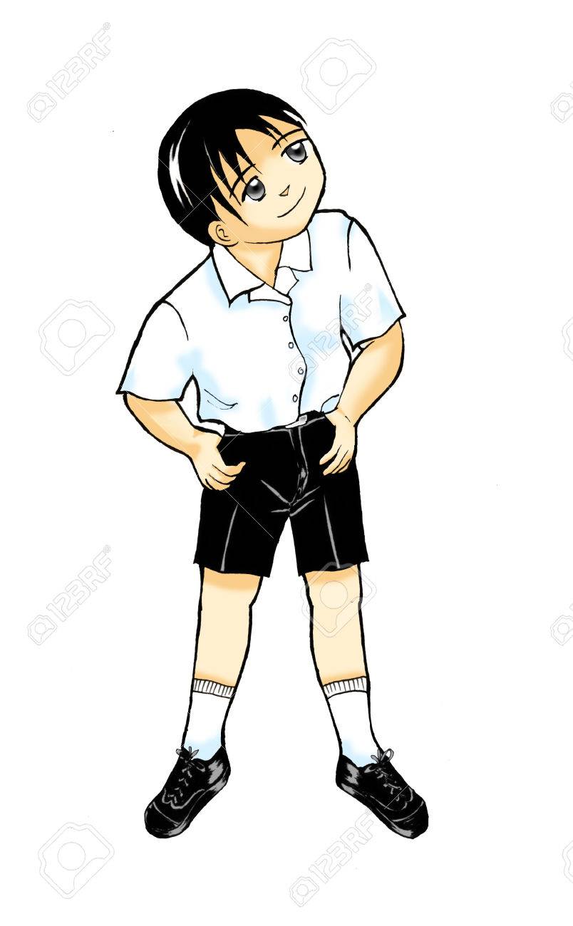 白い背景の上分離された学校少年クリップアート イラスト 幸せな笑みを浮かべて少年に立って 上を見て の写真素材 画像素材 Image 白い背景の上分離された学校少年クリップアート イラスト 幸せな笑みを浮かべて少年に立って 上を見て の写真素材 画像素材 Image