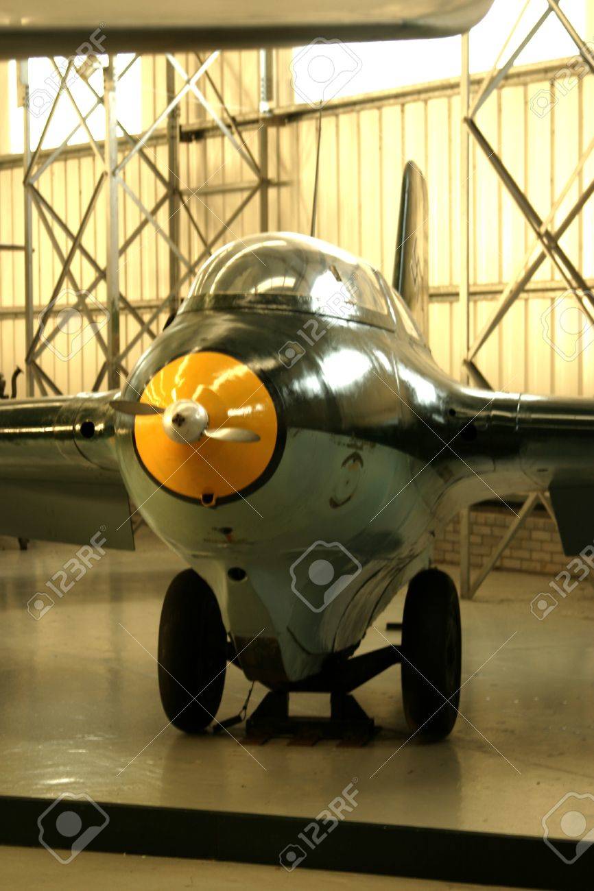 Este Es Uno De Los Aicraft Primer Jet Durante La Segunda Guerra Mundial Un Aleman Messerschmitt Me 163b 1a Komet Este Avion Se Puede Ver En East Fortune Escocia Fotos Retratos Imagenes Y