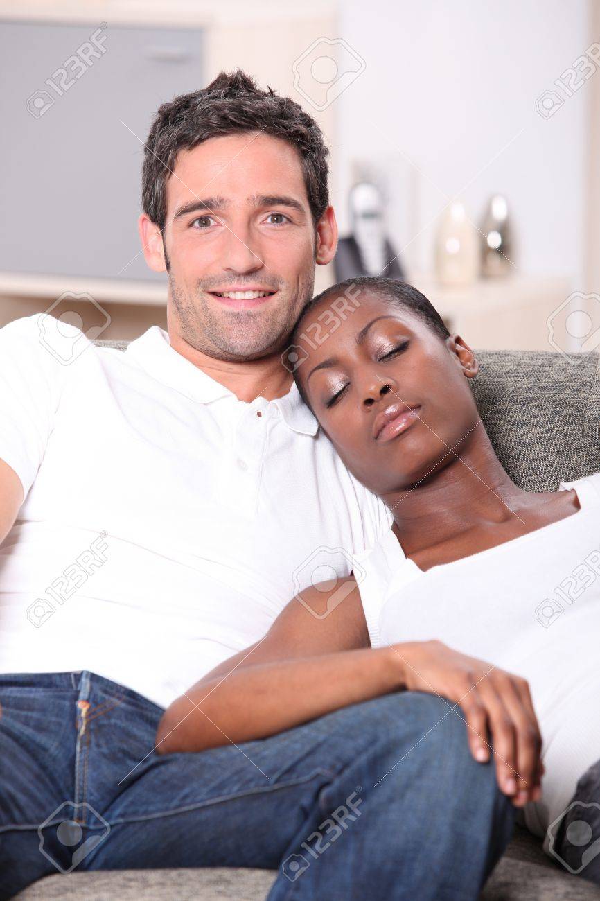 Naked black women white men