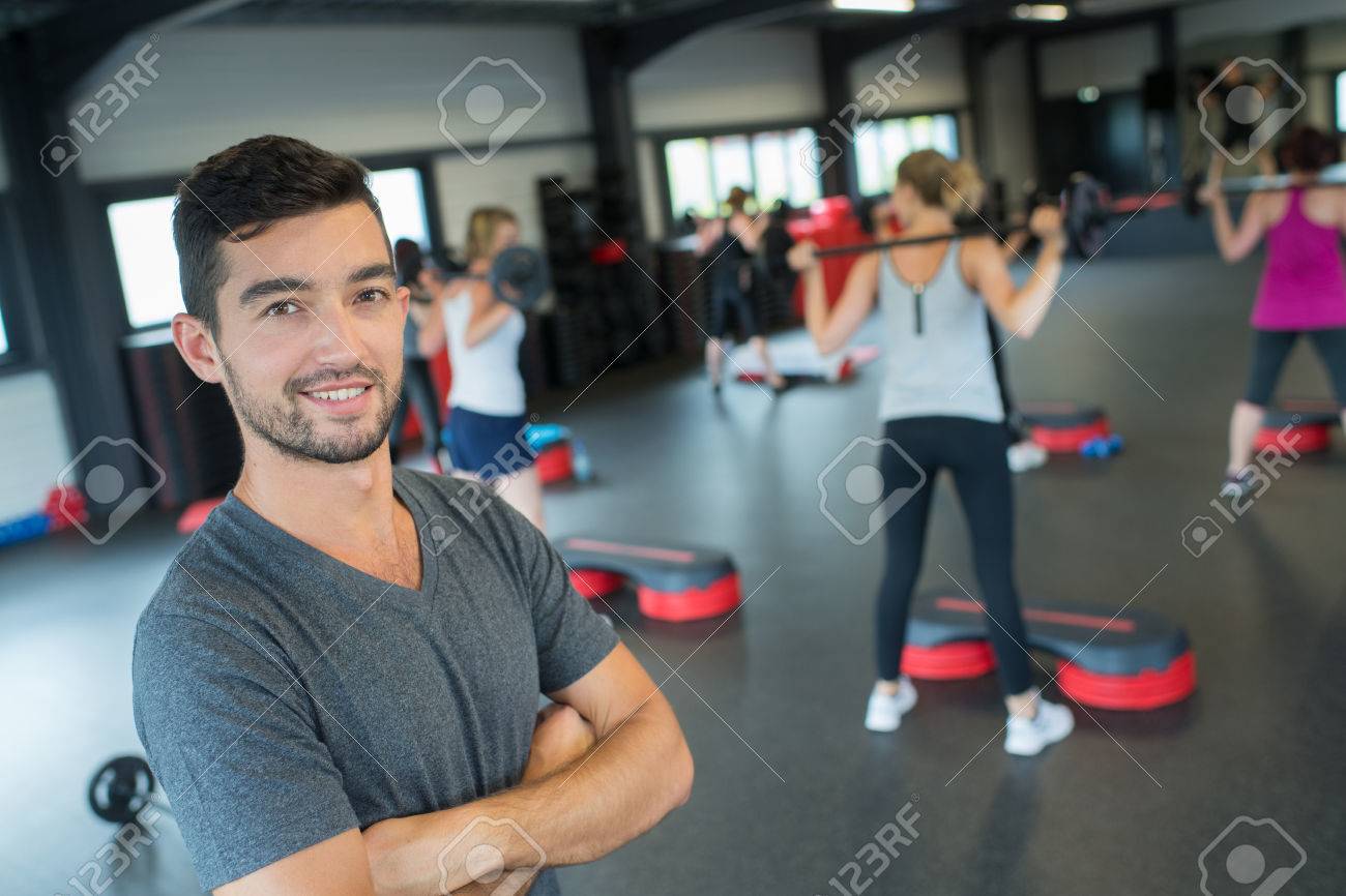 gym instructor posing stock photo picture and royalty free image gym instructor