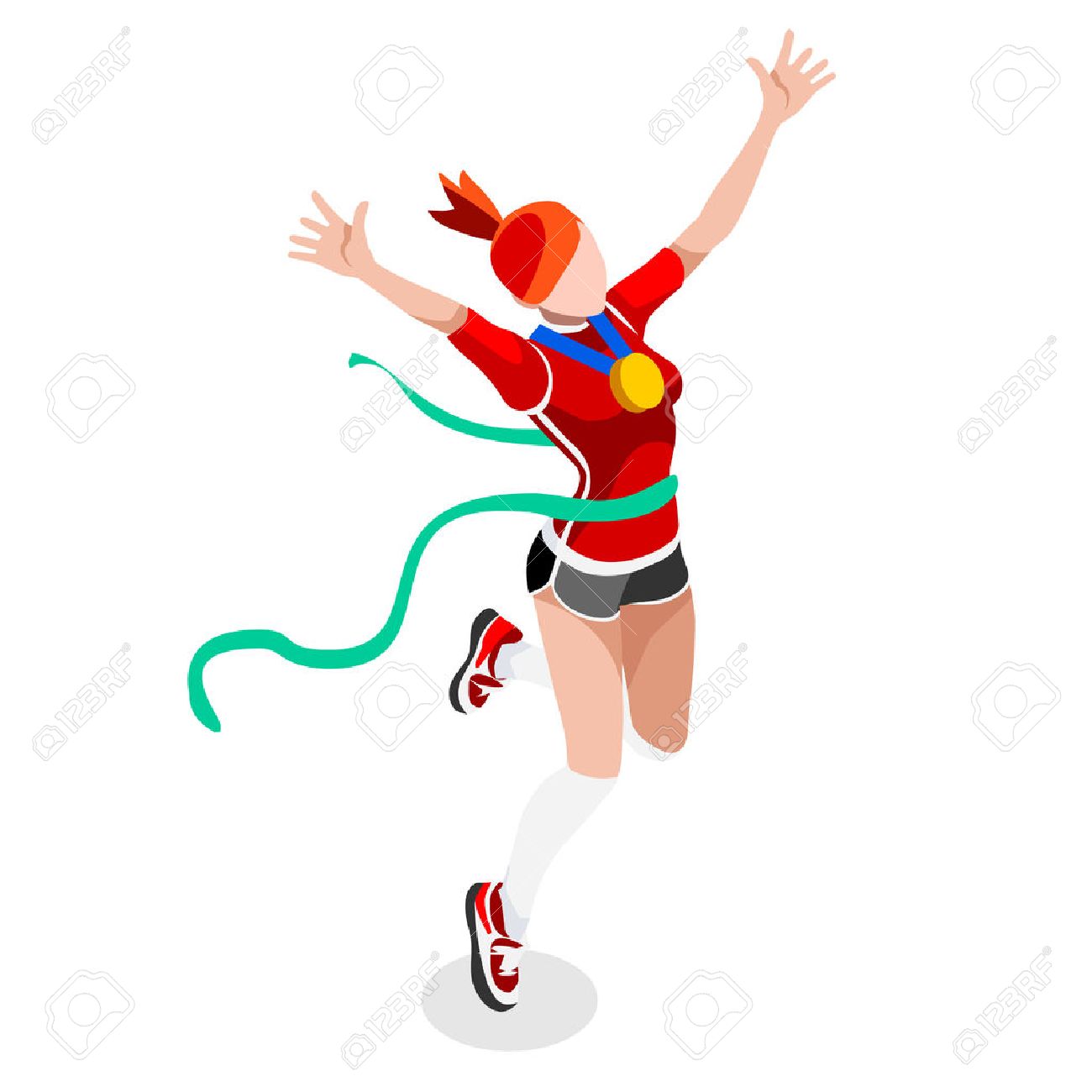 running winning woman athletics