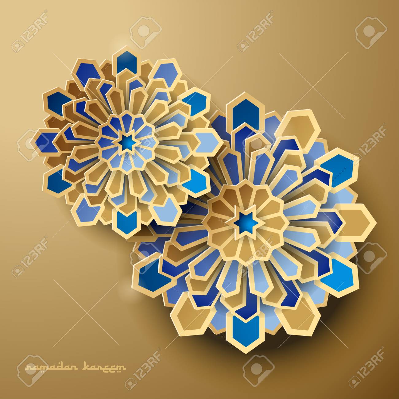 paper graphic of islamic