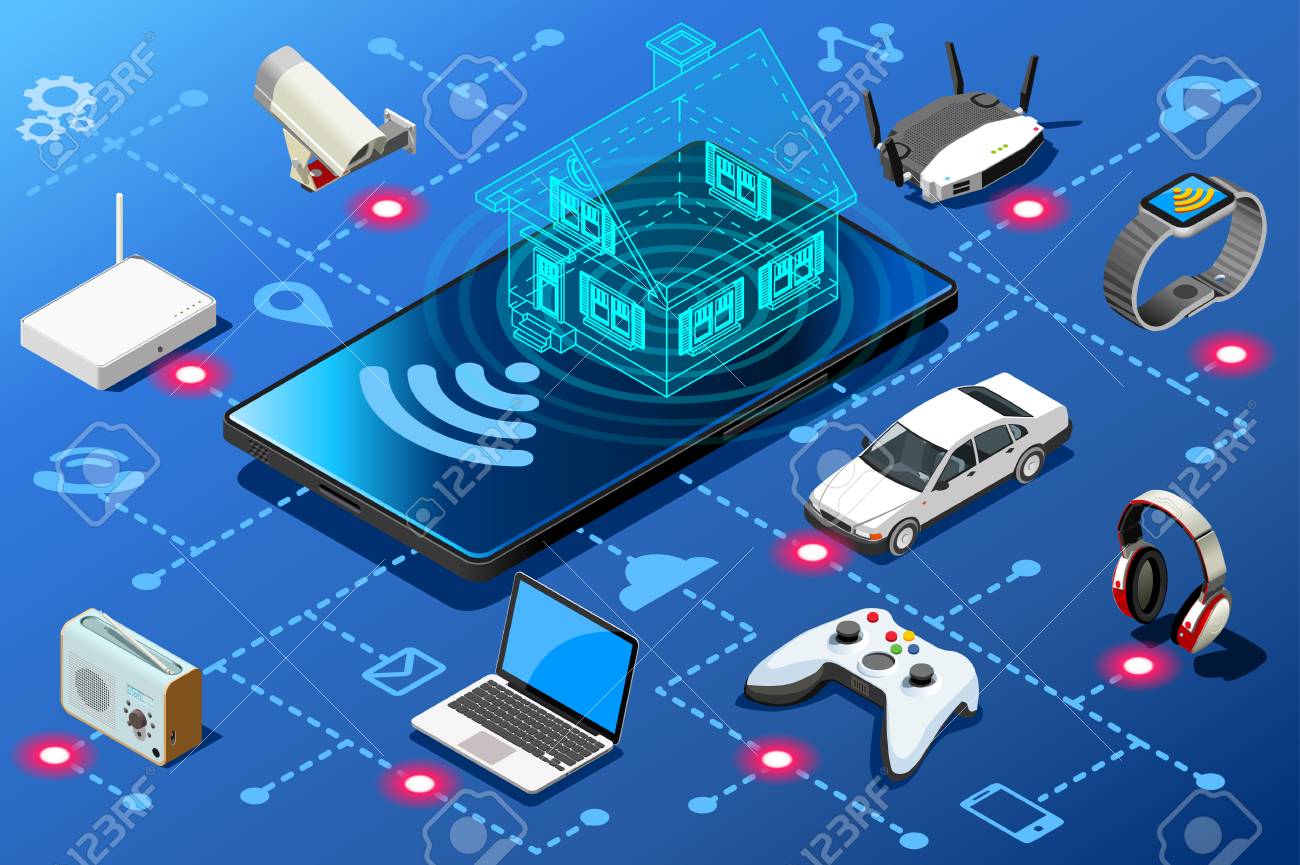 Mobile device as home energy control panel. Efficiency abstract concept isometric infographic illustration vector design. - 98217385 Mobile device as home energy control panel. Efficiency abstract concept isometric infographic illustration vector design. - 98217385