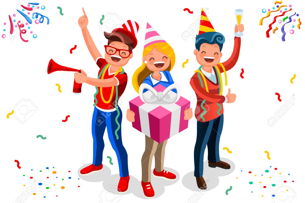 Happy birthday concept with characters. Indoor adult celebration with job colleagues group. Isometric male gift theme for man surprise. Flat Isometric characters illustration vector background - 115034809 Happy birthday concept with characters. Indoor adult celebration with job colleagues group. Isometric male gift theme for man surprise. Flat Isometric characters illustration vector background - 115034809