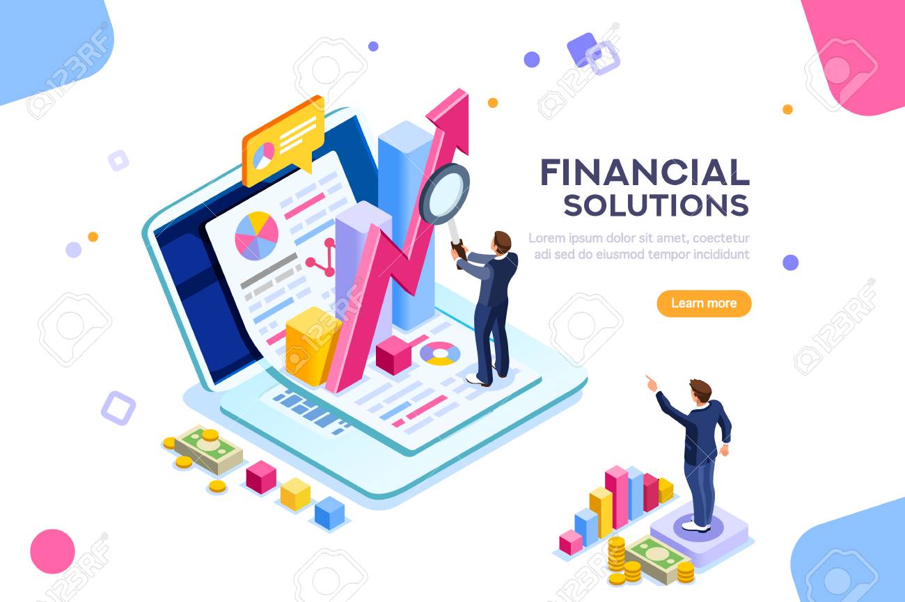 Finance and engineering graph of economics. Statistic and sales manager for financial management concept. Economic infographic banner. Flat isometric concept with characters vector illustration. - 106377833 Finance and engineering graph of economics. Statistic and sales manager for financial management concept. Economic infographic banner. Flat isometric concept with characters vector illustration. - 106377833