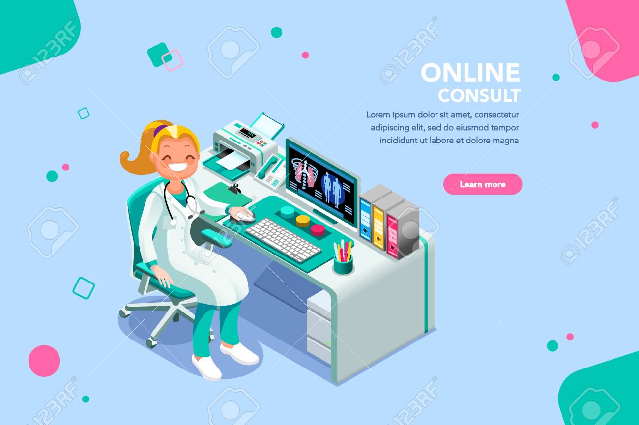 Concept with characters, treatment and exam patient, specialist cartoon. Examination, diagnosis, nurse work, physician at female consult infographic. Scanning person flat isometric vector illustration - 109282418 Concept with characters, treatment and exam patient, specialist cartoon. Examination, diagnosis, nurse work, physician at female consult infographic. Scanning person flat isometric vector illustration - 109282418