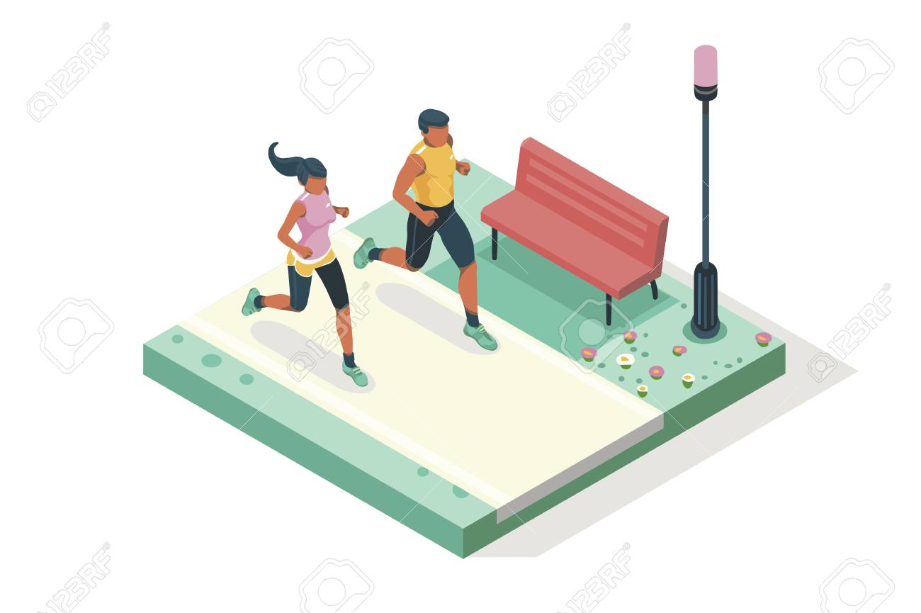 Marathon race event. Fitness sneakers. Training on the road. Run sprint, health dynamics people sprint. Jogging fast group. Images, web banner, flat isometric illustration isolated on white background - 125193917 Marathon race event. Fitness sneakers. Training on the road. Run sprint, health dynamics people sprint. Jogging fast group. Images, web banner, flat isometric illustration isolated on white background - 125193917
