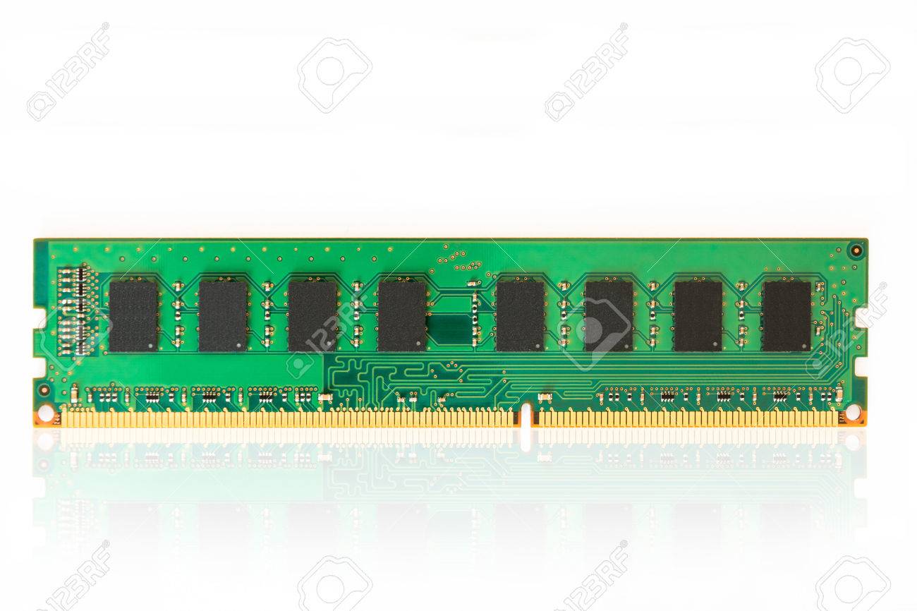 computer random access memory ram chips auf weißem hintergrund a random access memory