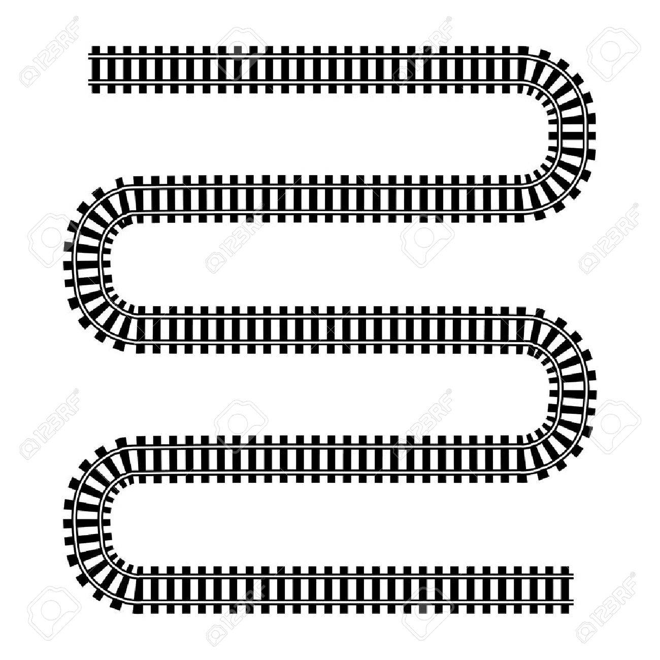 Train Tracks Royalty Free Svg Cliparts Vectors And Stock Illustration Image