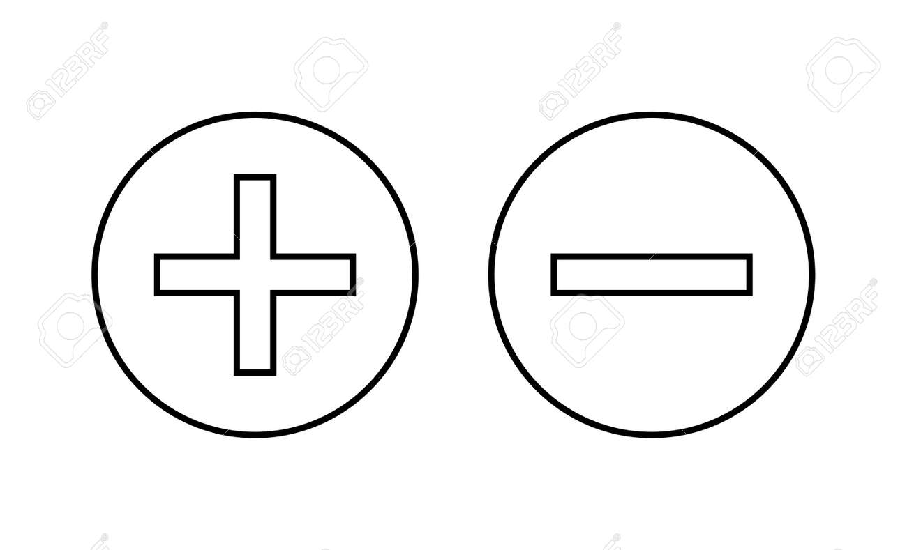 Plus And Minus Icons Set. Plus Sign And Symbol. Add Plus Icon Royalty Free  SVG, Cliparts, Vectors, and Stock Illustration. Image 176578539., image size:1300x789