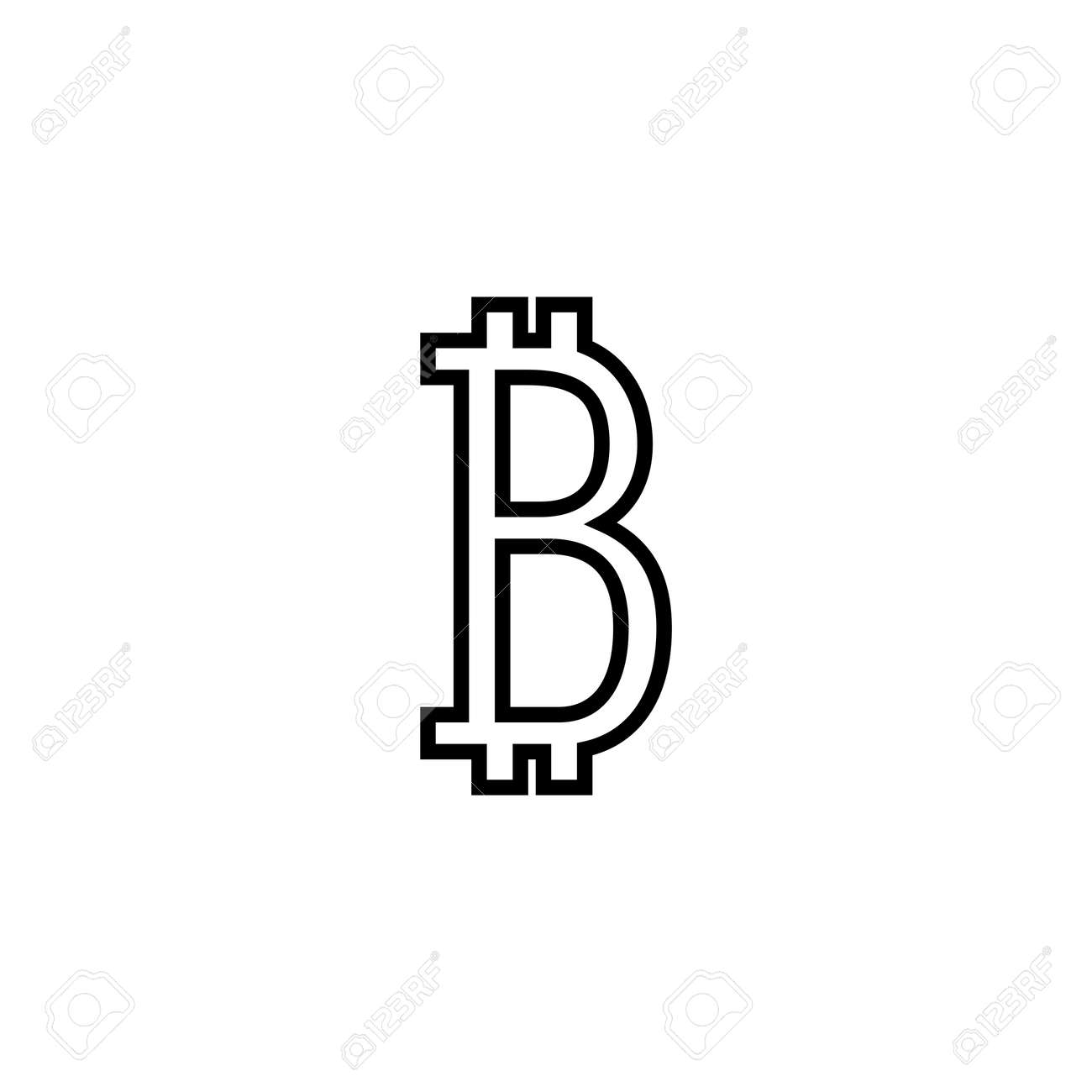 Bitcoin-Symbol. Bitcoin-Zeichen Und Symbol. Zahlungssymbol. Kryptowährung  Lizenzfrei nutzbare SVG, Vektorgrafiken, Clip Arts, Illustrationen. Image  180857469.