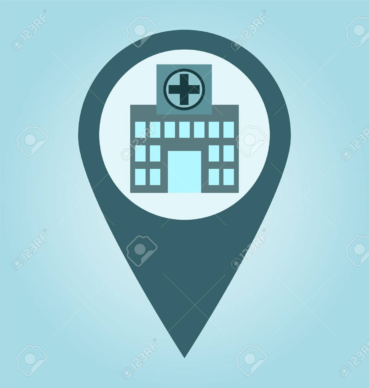 hospital building clinic icon