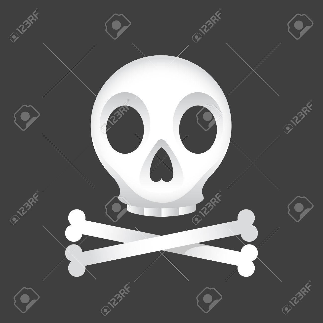 黒の背景 どくろのイラストのイラスト素材 ベクタ Image