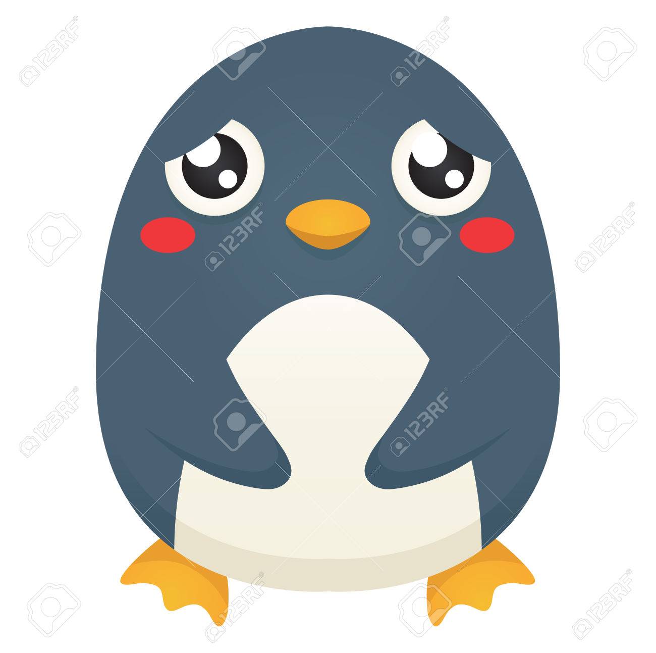 沈痛な表情のかわいい漫画のペンギンのイラスト のイラスト素材 ベクタ Image 沈痛な表情のかわいい漫画のペンギンのイラスト のイラスト素材 ベクタ Image