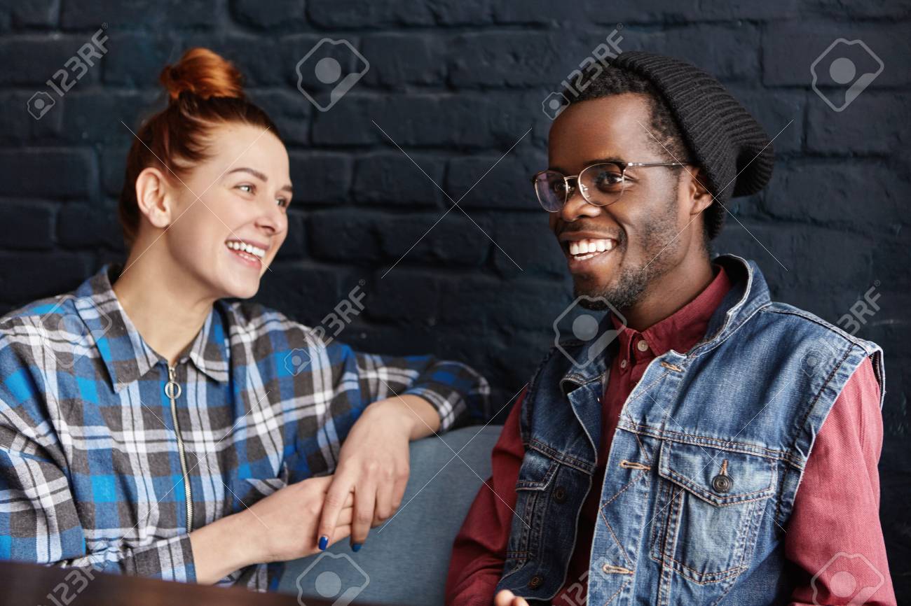 Black man and redhead girl, strictly ebony movies