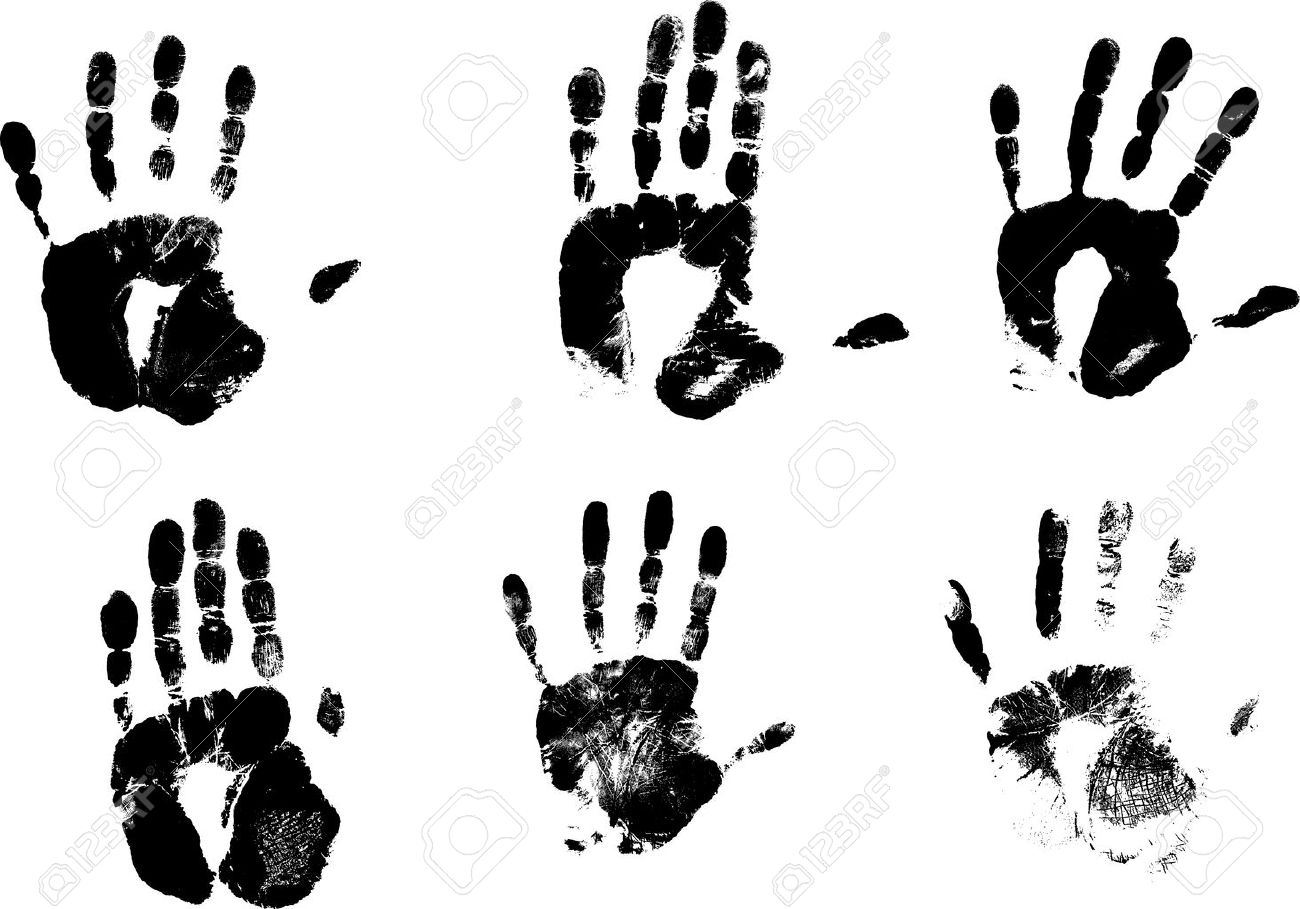 ベクターの手のスタンプ のイラスト素材 ベクタ Image