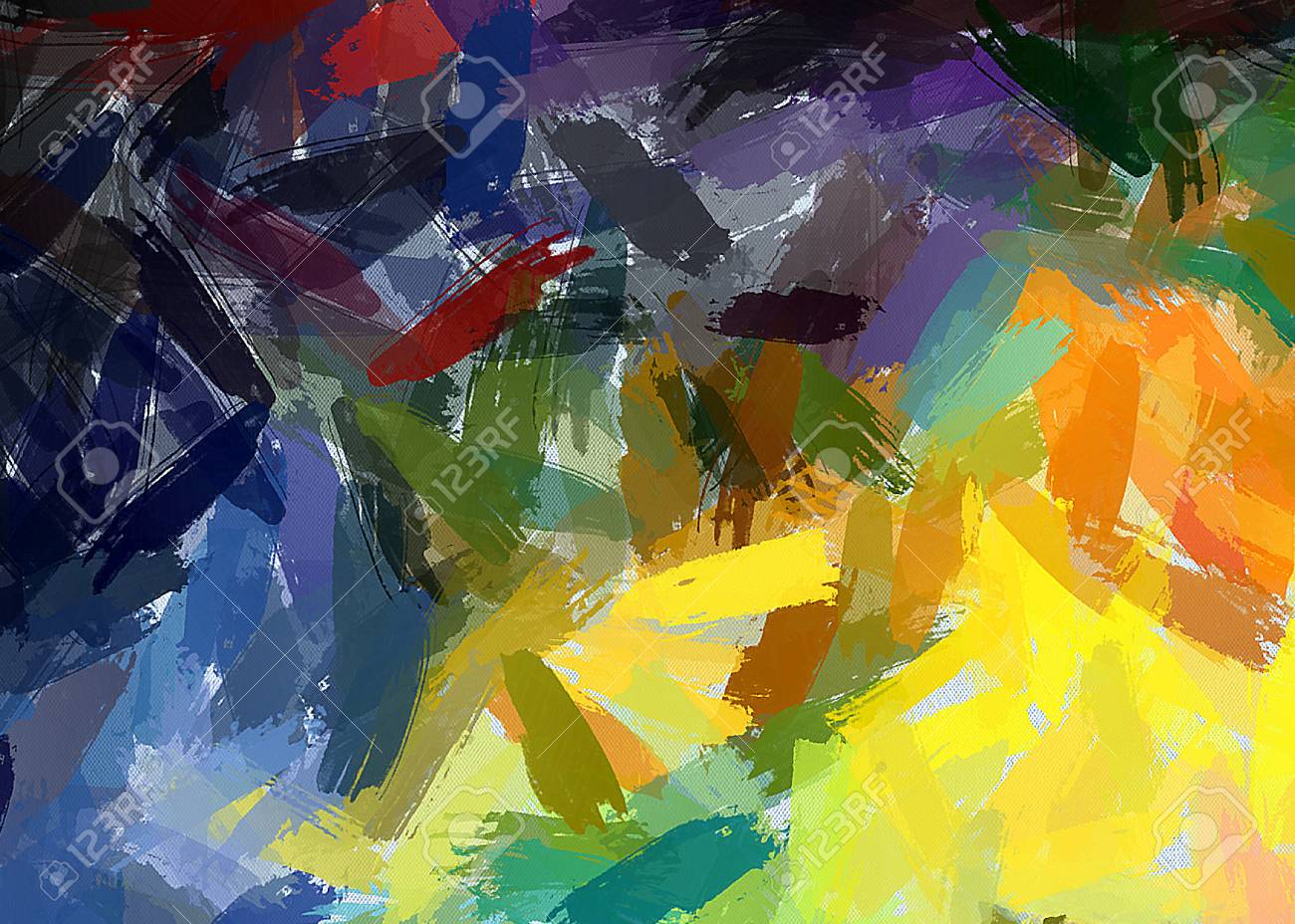 抽象的なテクスチャ印象派の背景 キャンバスアートワークに絵を描く 手描きのアート 現代の芸術作品 印刷された写真 デザインポストカード ポスターや壁紙のために良い の写真素材 画像素材 Image