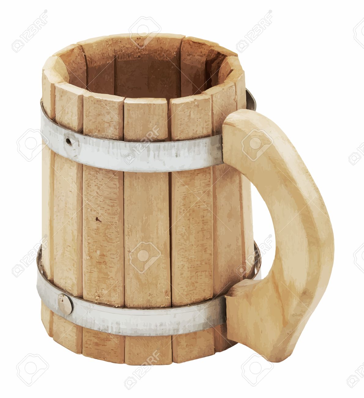 wooden beer mug royalty