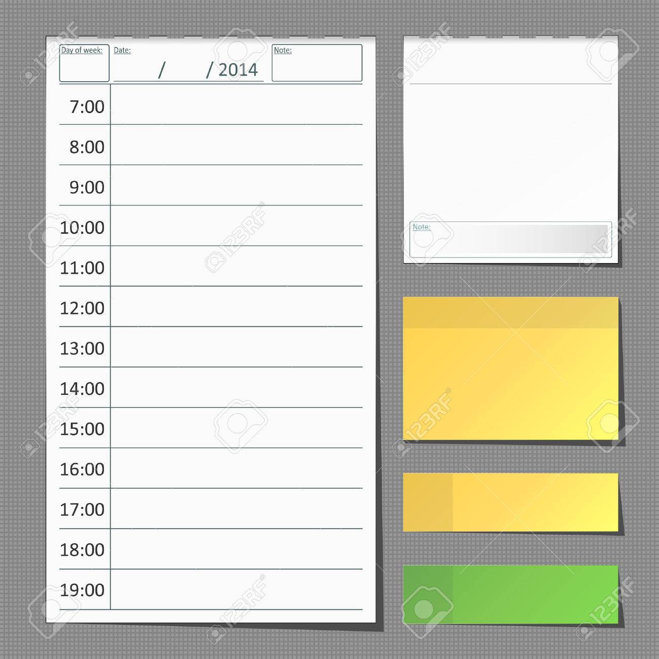 daily planner with time