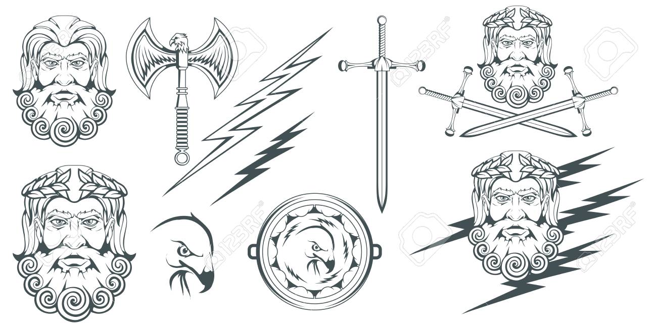 Zeus The Ancient Greek God Of Heaven Thunder And Lightning