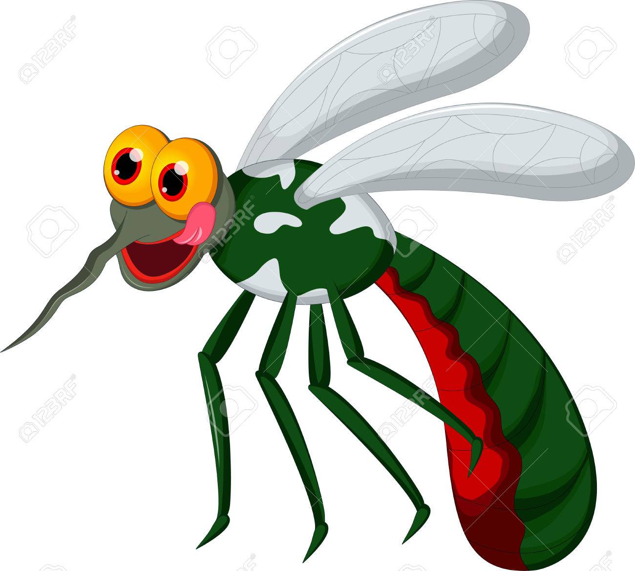 Colere Dessin Anime Moustiques Clip Art Libres De Droits Vecteurs Et Illustration Image