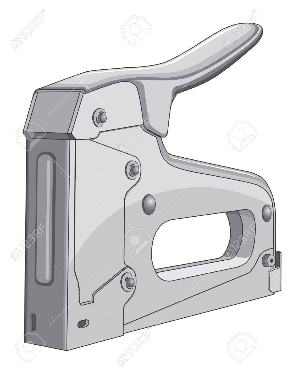 ホッチキスは ヘビーデューティ建設ホッチキスのイラストです のイラスト素材 ベクタ Image