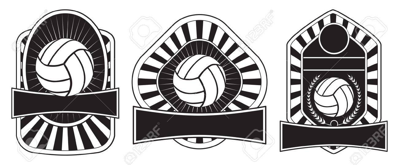 volleyball design templates is an illustration of three volleyball volleyball templates