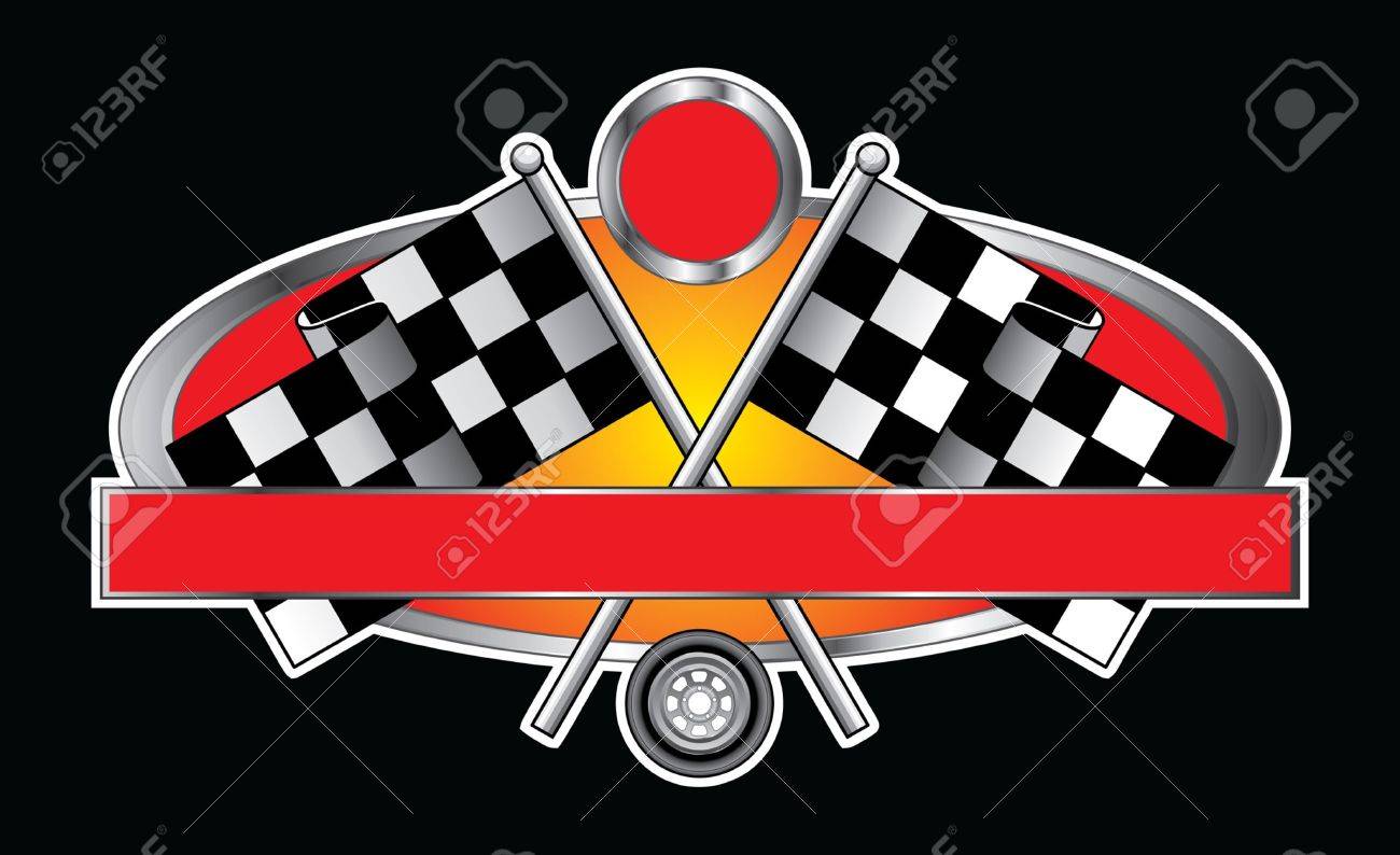 racing design with banner is an illustration of a racing design